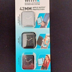 WITHit 3-Pack Protective Cover for Apple Watch 42mm